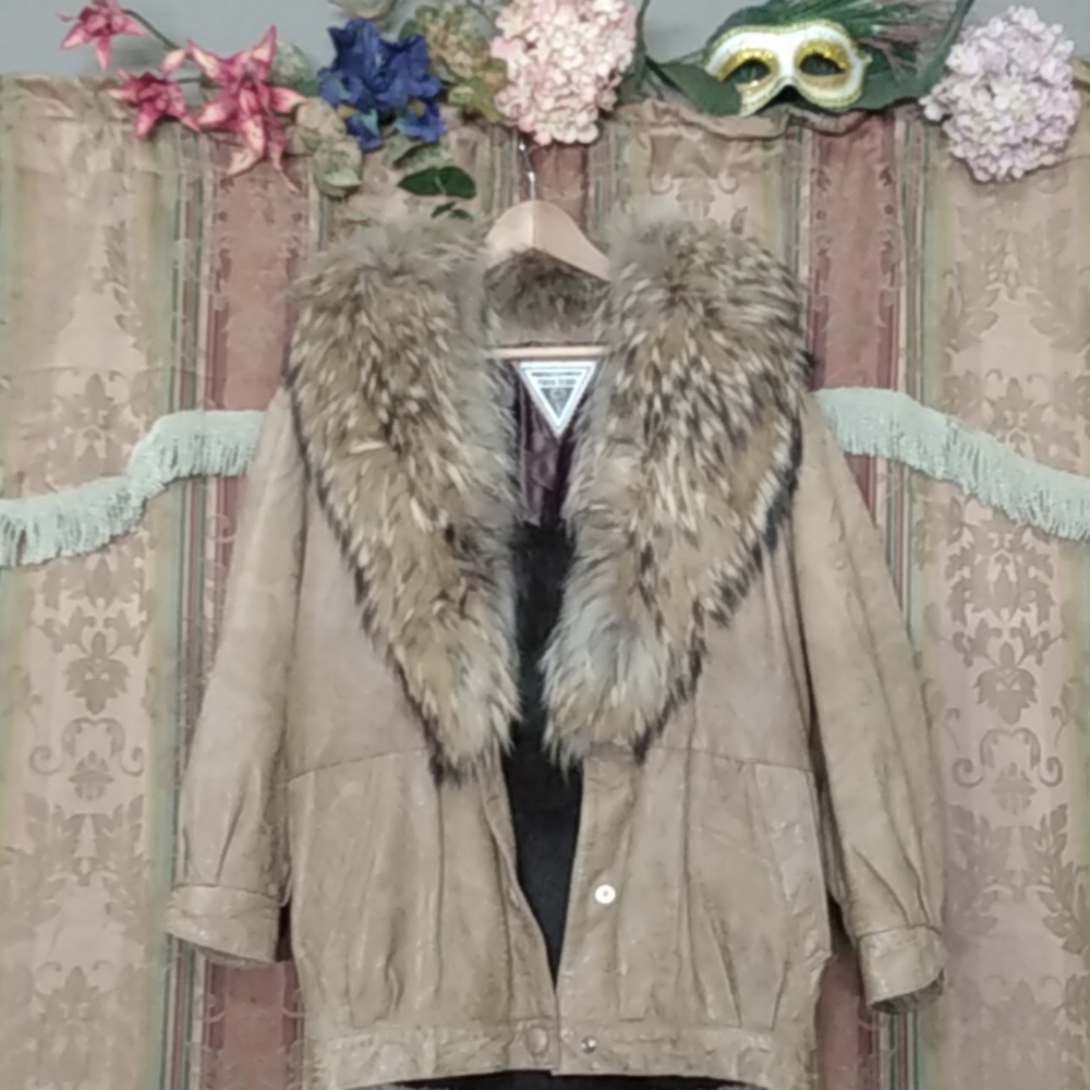 J.Percy for Marvin Richards leather/fur jacket